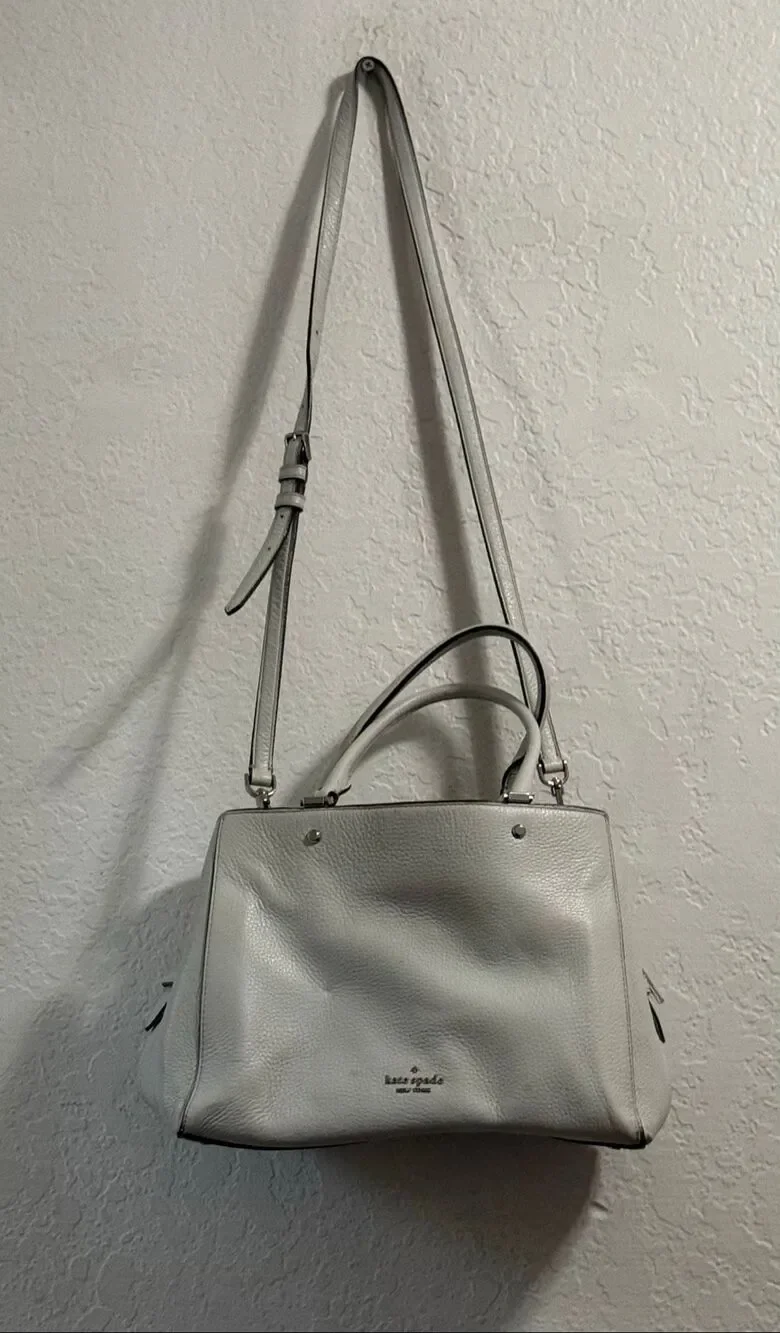 Kate Spade Leila Medium Triple Compartment Satchel Bag  purse - Sea Water